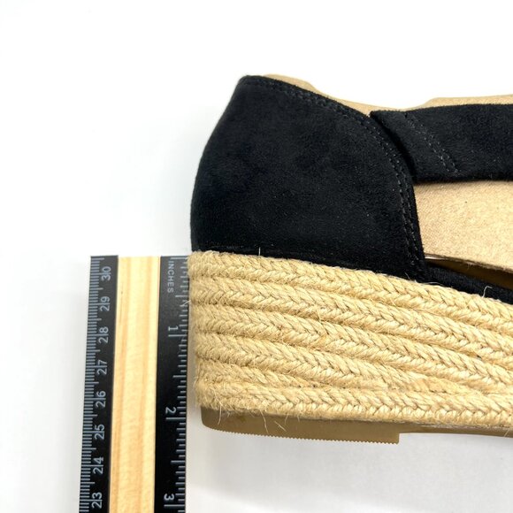 Lifestride Womens Size 9 Siesta Black Espadrilles Wedges Sandals Shoes‎ - Picture 13 of 14